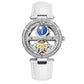 Skeleton Automatic Leather Women Watch