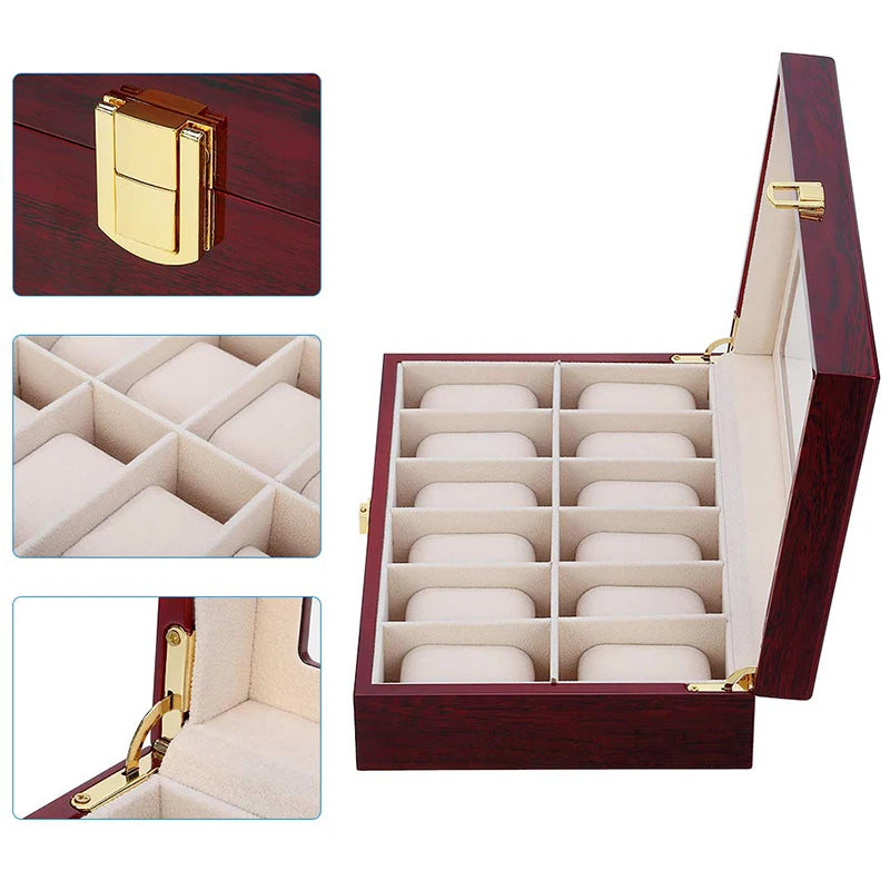Wooden Multi Watch Storage Box