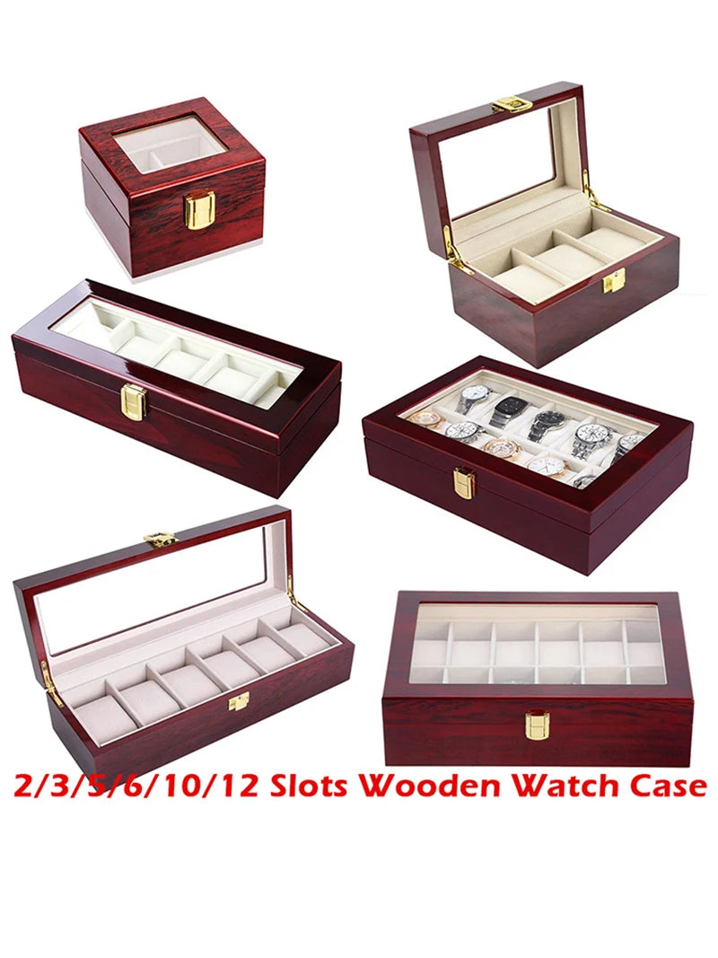 Wooden Multi Watch Storage Box
