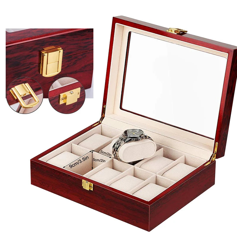 Wooden Multi Watch Storage Box